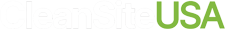 CleanSiteUSA White & Green Logo